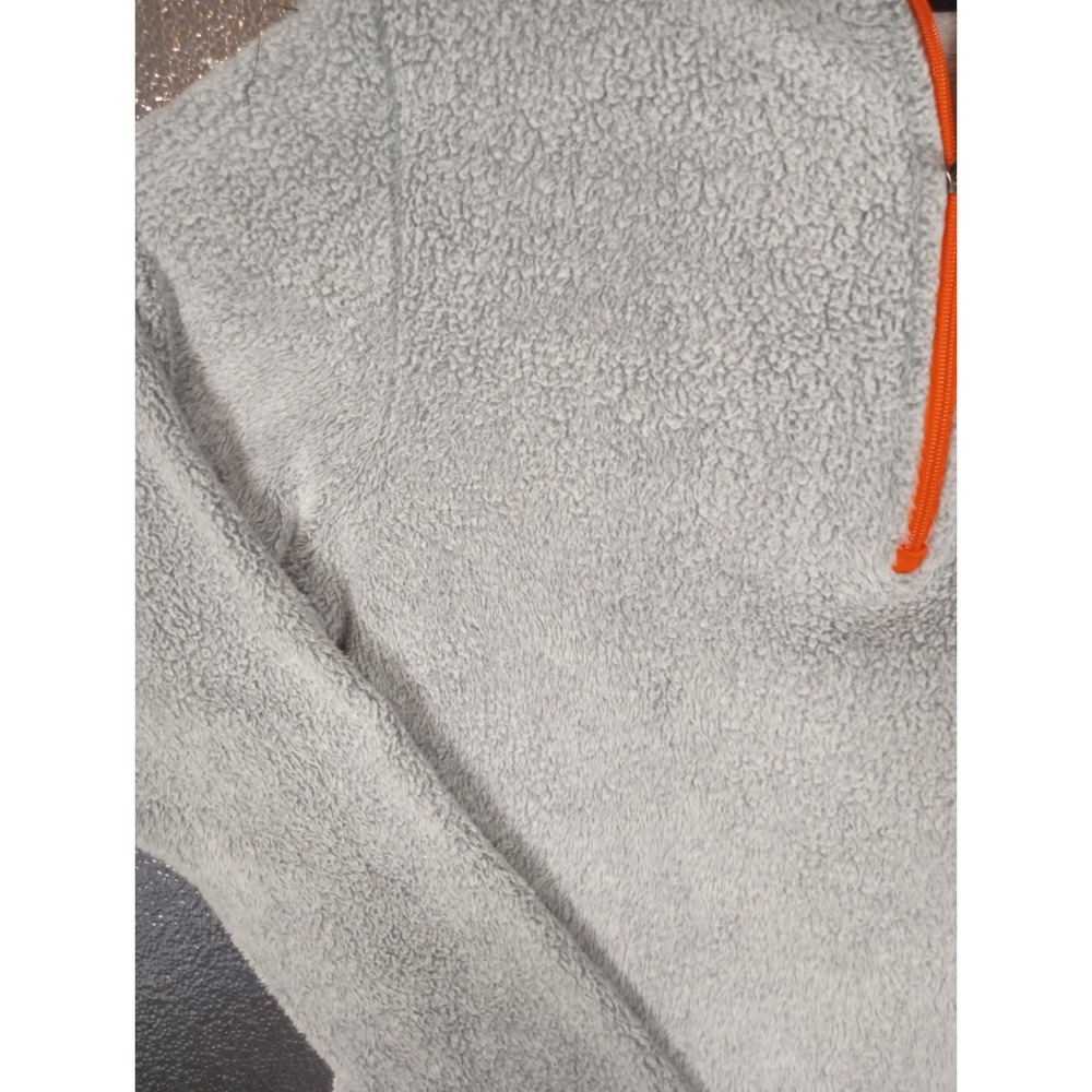 Colosseum Athletics Women's Miami Hurricanes XL Sherpa Gray 1/4 Zip Pullover Y2K - Picture 4 of 14